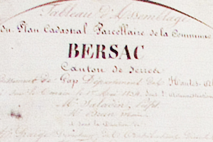 cadastre de 1834