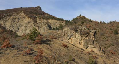 Le rocher vu d'en haut