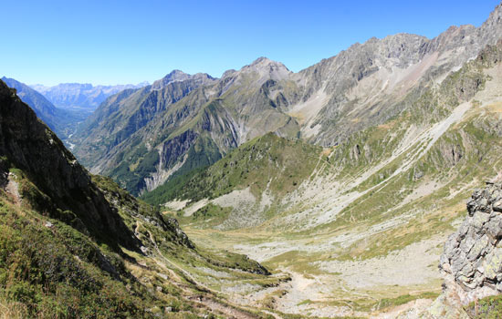 Refuge des Souffles, col des Clochettes et lac Lautier