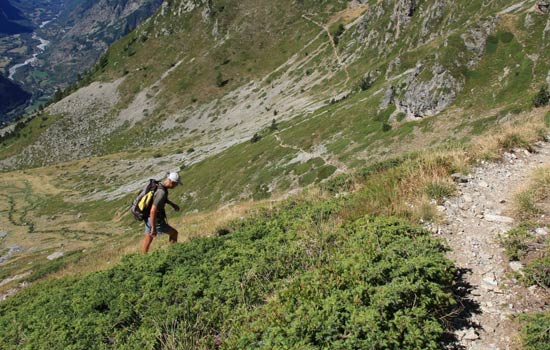 Refuge des Souffles, col des Clochettes et lac Lautier