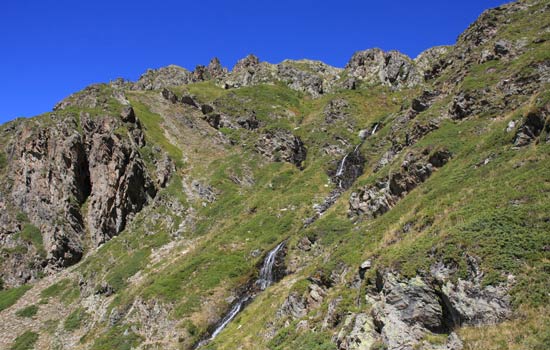 Refuge des Souffles, col des Clochettes et lac Lautier